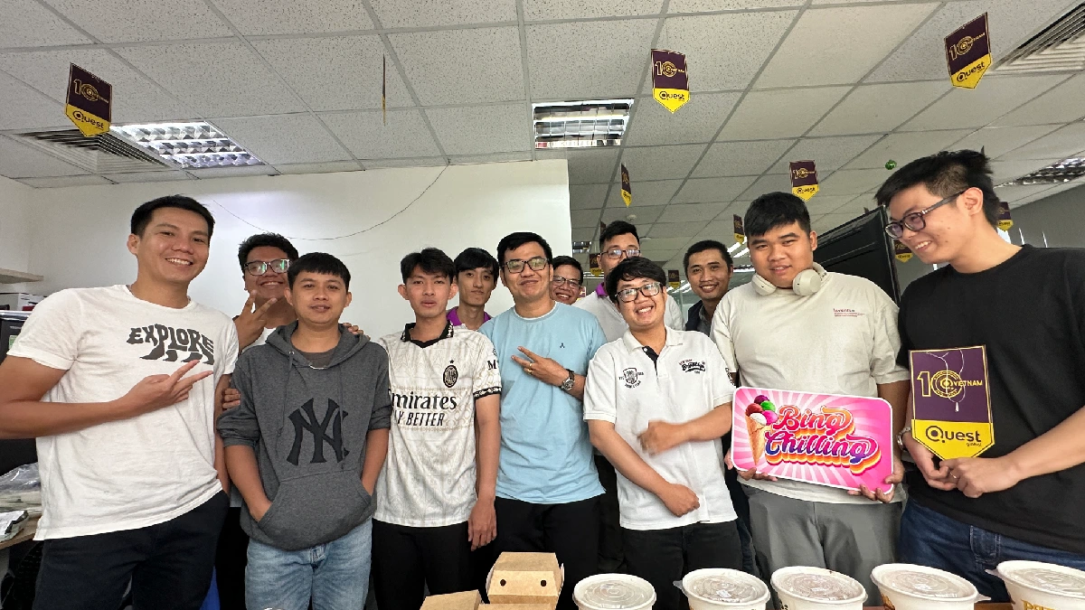 Smiling while posing for a photo