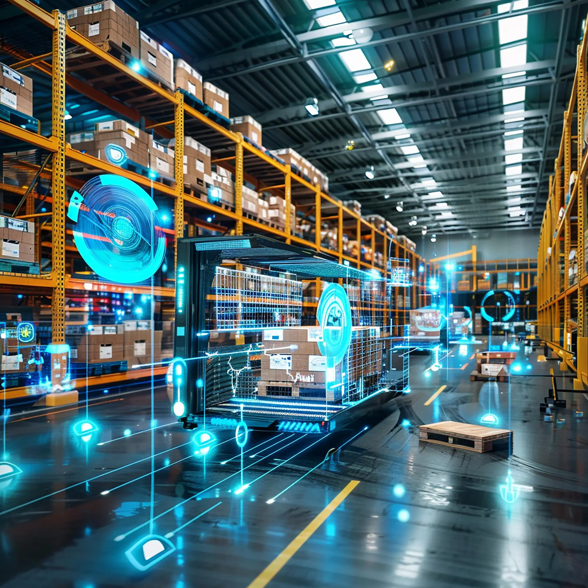 Digital Twins for Warehouse Simulation