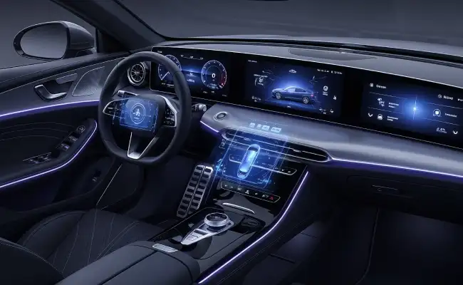 Car Driver Cabin with Software Features