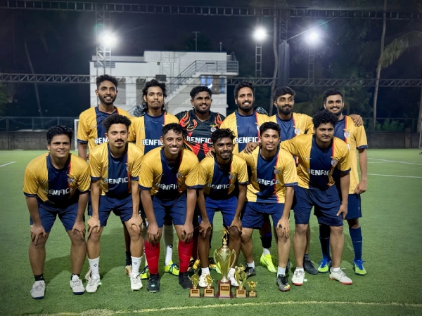Balaganesh with Football Team