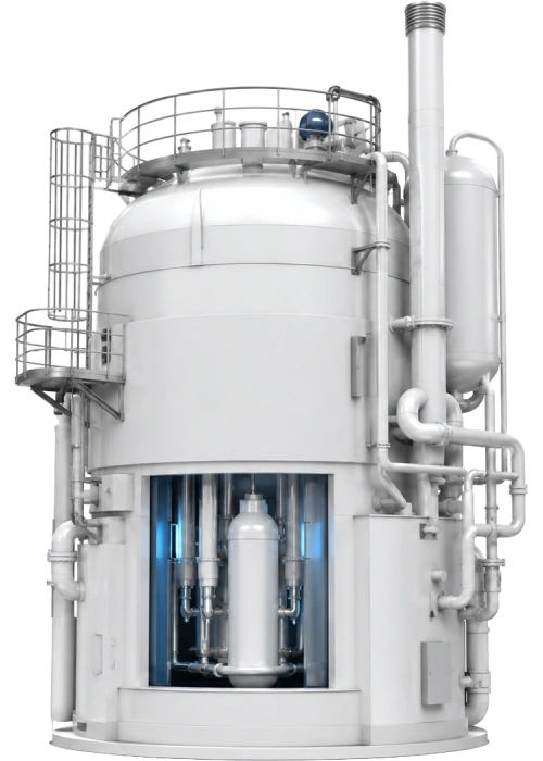 Small modular reactor rendering