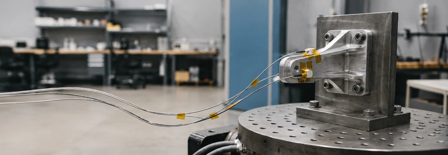 Aircraft vibration test setup